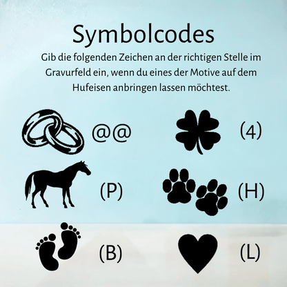 Blaues Hufeisen - Hoefijzergeschenk.nl