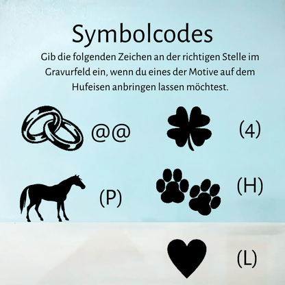 Blaues Hufeisen - Hoefijzergeschenk.nl