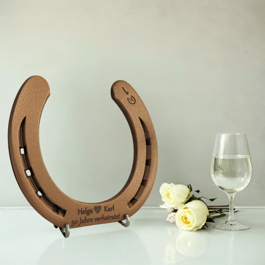 Goldenes Hufeisen - Hoefijzergeschenk.nl