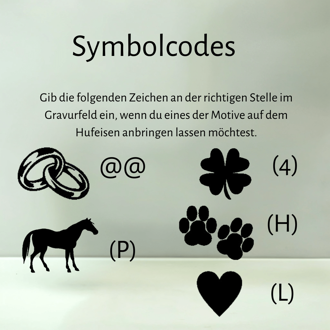 Hufeisengeschenk persönlicher Text - Hoefijzergeschenk.nl