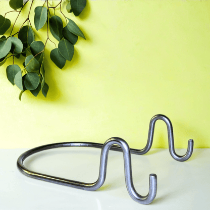 Hufeisenhalter aus Edelstahl - Hoefijzergeschenk.nl