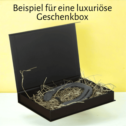 Hufeisengeschenk mit Logo oder Bild - Hoefijzergeschenk.nl