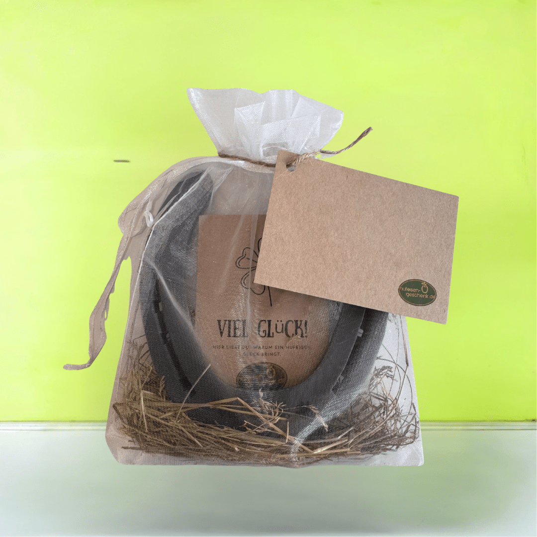 Hufeisengeschenk mit Logo oder Bild - Hoefijzergeschenk.nl