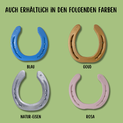 Chrom - Hufeisen – mit oder ohne Text - Hoefijzergeschenk.nl