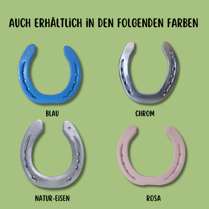 Goldenes Hufeisen – mit oder ohne Text - Hoefijzergeschenk.nl